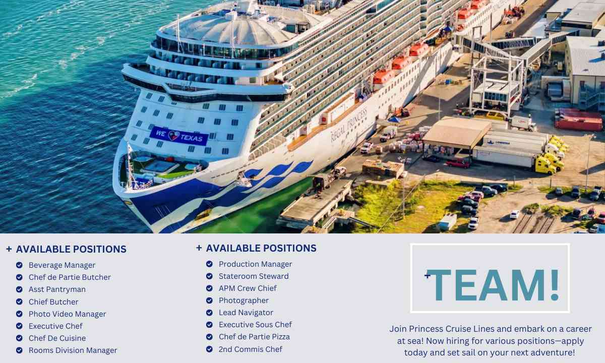 Princess Cruise Line Jobs