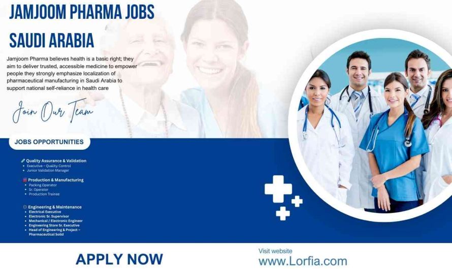 Jamjoom Pharma Jobs Saudi Arabia