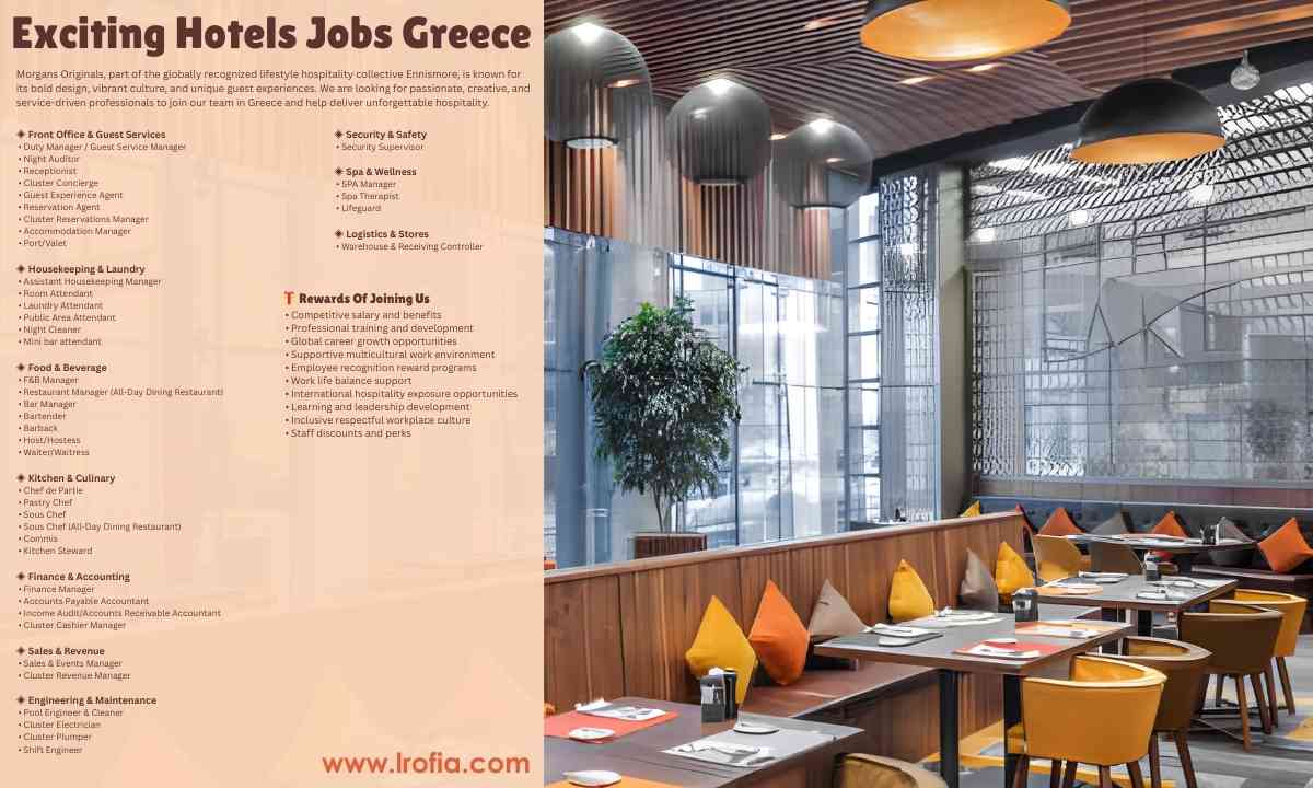 Morgans Originals Hotels Exclusive Jobs Greece