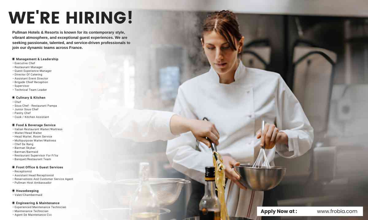 Pullman Hotels Talent Recruitment Jobs France